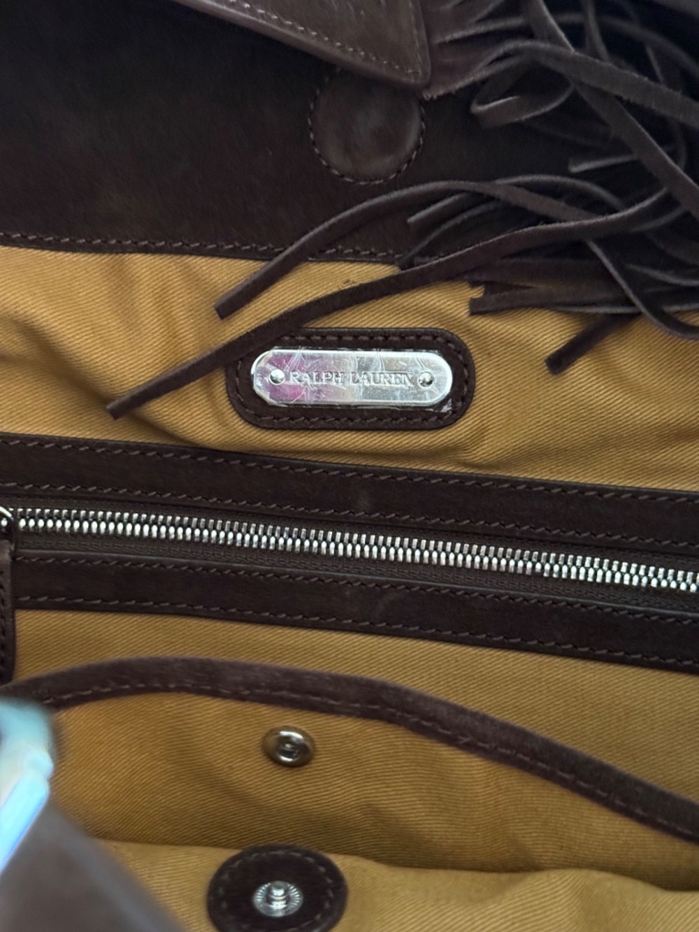 Ralph Lauren Fringe suede shoulder bag - Picture 10 of 14